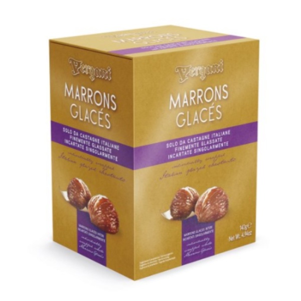 Marrons Glaces Whole Italian Glazed Chestnuts Vergani 140g